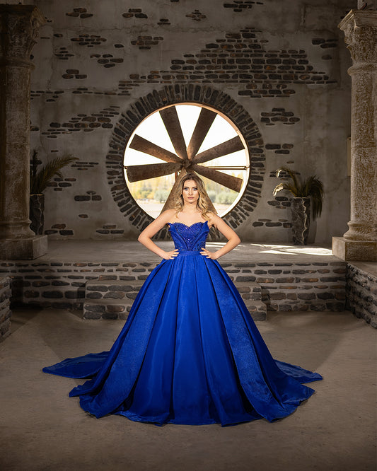 Ocean Dream Strapless Gown