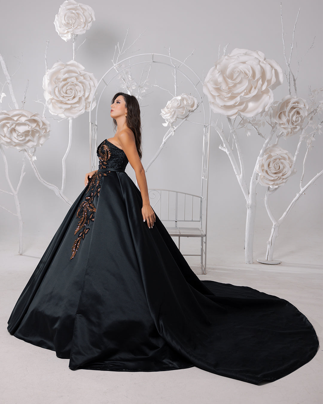 Golden Shadow Gown