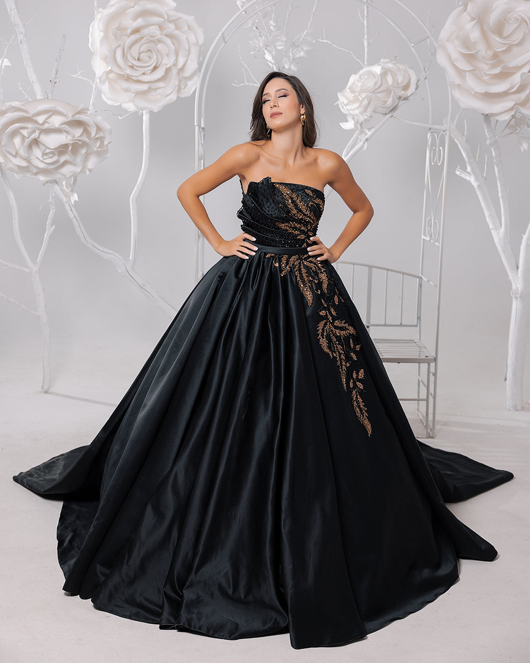 Golden Shadow Gown