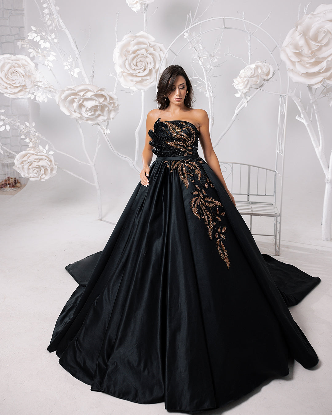 Golden Shadow Gown