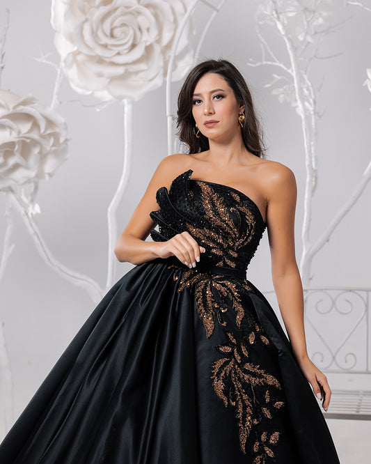 Golden Shadow Gown